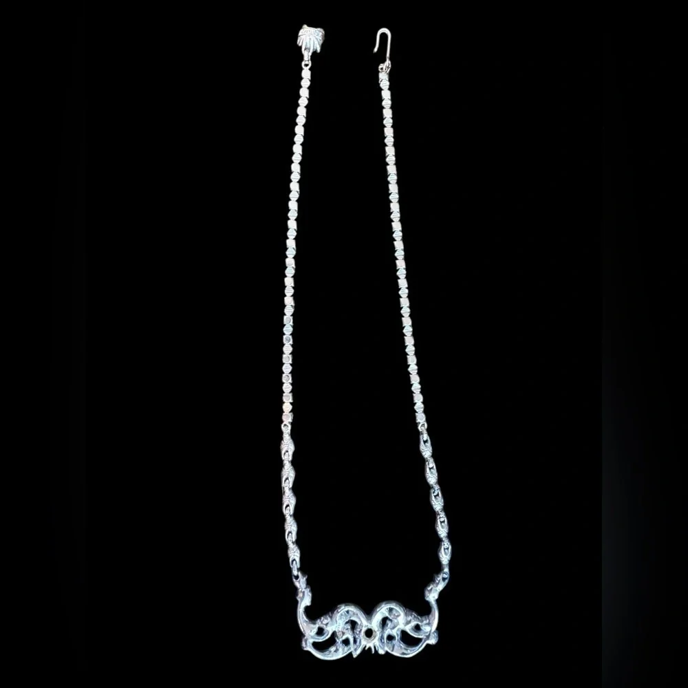 Elegant Vintage Bogoff Rhinestone Necklace (17”)
